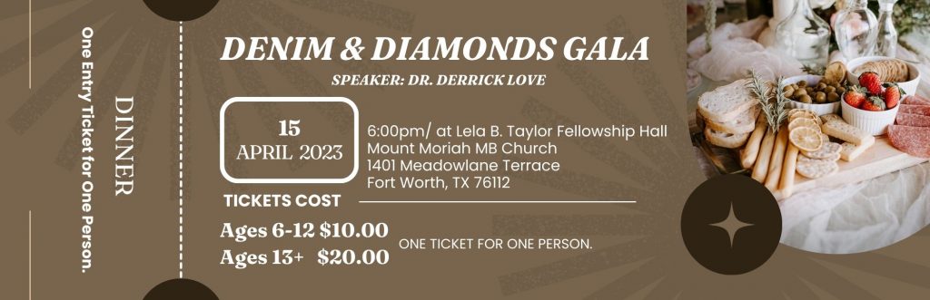 Senior Citizens Denim and Diamonds Gala Ticket